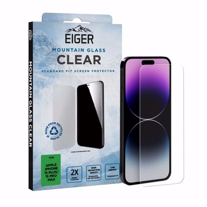 Picture of Eiger Eiger Mountain Glass CLEAR Screen Protector for iPhone 16 Plus/ 15 Plus/15 Pro Max