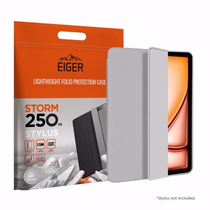 Picture of Eiger Eiger Storm 250m Stylus iPad Air 13 (2025)/(2024)/ iPad Pro 12.9 (2022)/(2021) Light Grey
