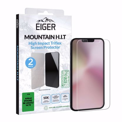 Picture of Eiger Eiger Mountain H.I.T Screen Protector for iPhone 16e/ 14/ 13 2 Pack